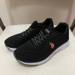 US Polo Assn Womens Sneakers Size 7 Black/Pink